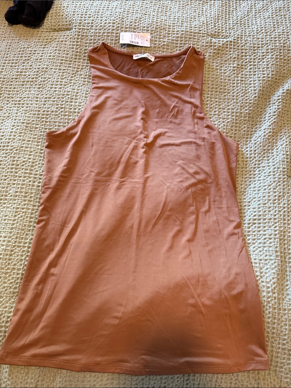 Maurices Women's Sleeveless Tank Top - Rust Brown